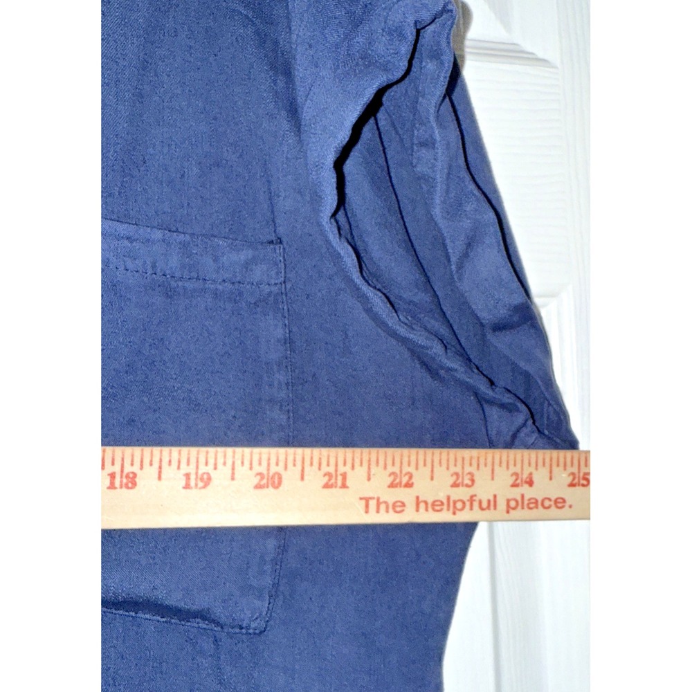 Zilcremo Shirt Dress XL Blue Button Down Tunic Casual Coastal Minimalist Travel - Picture 9 of 11